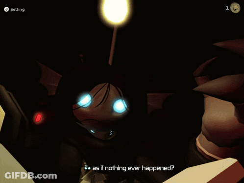 A Screenshot Of A Video Game With A Setting Button GIF