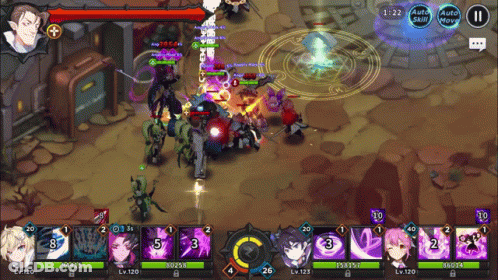 A Screenshot Of A Video Game With A Time Of 1:22 On The Screen GIF