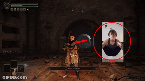 A Screenshot Of A Video Game With An Arrow Pointing To A Picture GIF