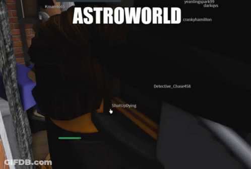 A Screenshot Of A Video Game With Astroworld Written On The Bottom GIF