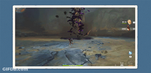 A Screenshot Of A Video Game With Chinese Characters On The Bottom Left GIF