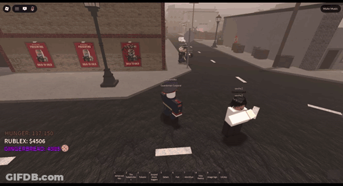 A Screenshot Of A Video Game With Hunger 137 150 Written On The Bottom GIF