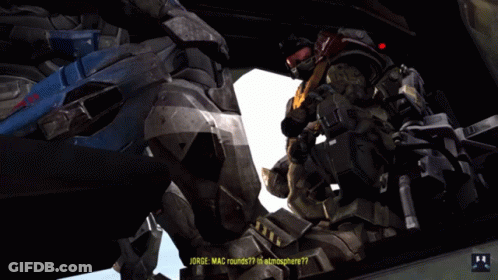 A Screenshot Of A Video Game With Jorge Mac Asking If The Atmosphere Is Okay GIF