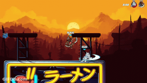 A Screenshot Of A Video Game With Nak And Igd In The Background GIF