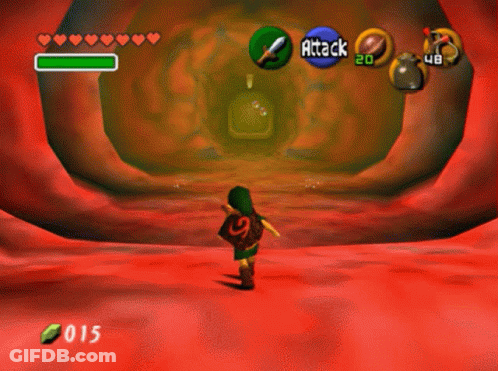 A Screenshot Of A Video Game With The Attack Button At The Top Left GIF