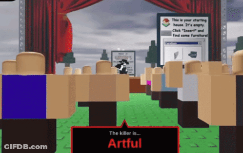 A Screenshot Of A Video Game With The Killer Is Artful GIF