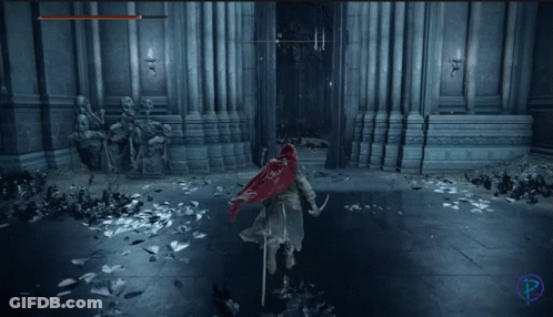 A Screenshot Of A Video Game With The Letter P On The Bottom GIF