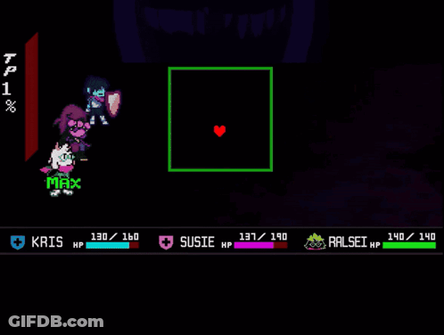A Screenshot Of A Video Game With The Name Susie On The Bottom Right GIF