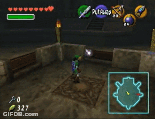 A Screenshot Of A Video Game With The Number 327 At The Bottom Of The Screen GIF