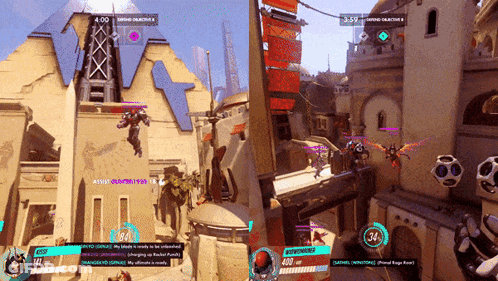 A Screenshot Of A Video Game With The Time 4:00 On The Left And 3:39 On The Right GIF