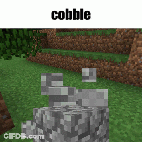 A Screenshot Of A Video Game With The Word Cobble At The Top GIF
