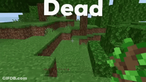A Screenshot Of A Video Game With The Word Dead Written On It GIF