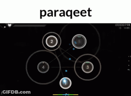 A Screenshot Of A Video Game With The Word Paraqeet On Top . GIF