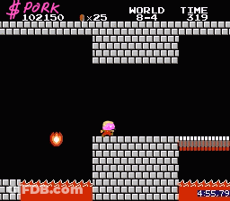 A Screenshot Of A Video Game With The Word Pork On The Screen GIF
