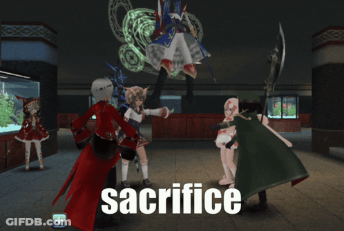 A Screenshot Of A Video Game With The Word Sacrifice On The Bottom Right GIF