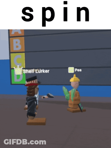 A Screenshot Of A Video Game With The Word Spin At The Top GIF