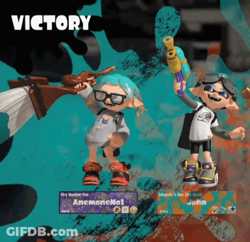 A Screenshot Of A Video Game With The Word Victory On The Top GIF