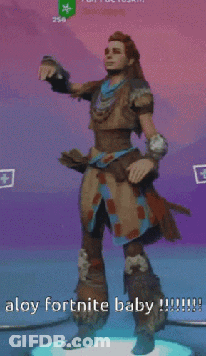 A Screenshot Of A Video Game With The Words " Alloy Fortnite Baby " GIF