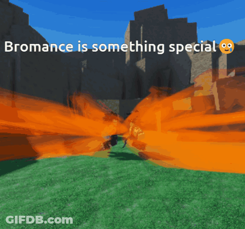 A Screenshot Of A Video Game With The Words Bromance Is Something Special GIF