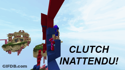 A Screenshot Of A Video Game With The Words Clutch Inattendu On The Bottom GIF