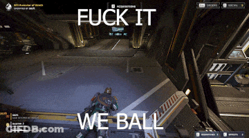 A Screenshot Of A Video Game With The Words " Fuck It We Ball " GIF