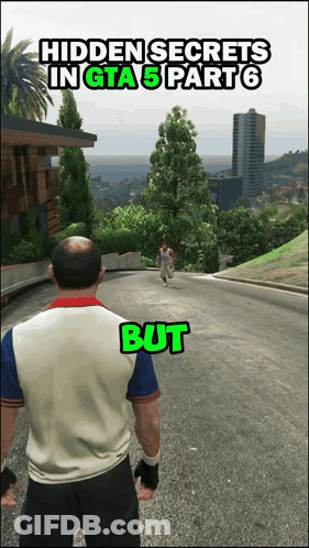 A Screenshot Of A Video Game With The Words Hidden Secrets In Gta 5 Part 6 GIF