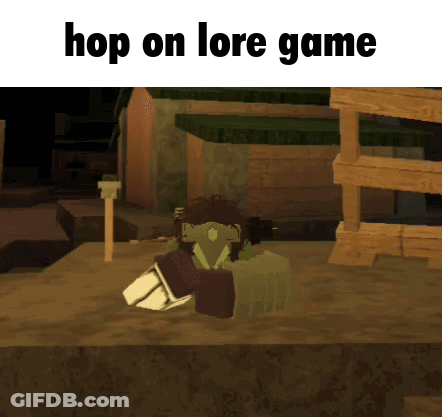 A Screenshot Of A Video Game With The Words Hop On Lore Game At The Top GIF