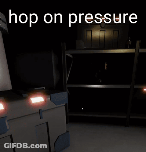 A Screenshot Of A Video Game With The Words Hop On Pressure Above It GIF