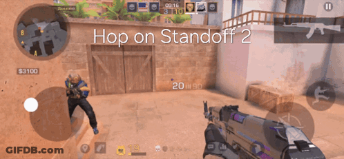 A Screenshot Of A Video Game With The Words Hop On Standoff 2 At The Top GIF