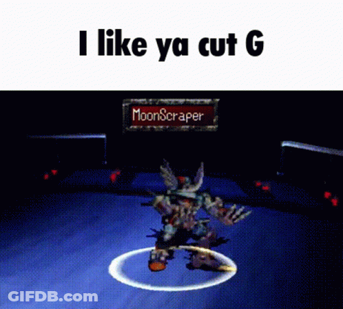 A Screenshot Of A Video Game With The Words I Like Ya Cut G On The Bottom GIF