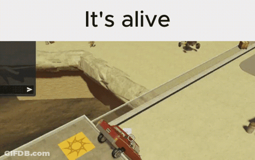 A Screenshot Of A Video Game With The Words " It 'S Alive " At The Top GIF