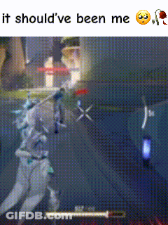A Screenshot Of A Video Game With The Words " It Should 'Ve Been Me " GIF
