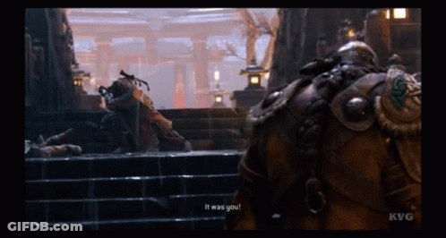 A Screenshot Of A Video Game With The Words " It Was You " On The Bottom GIF