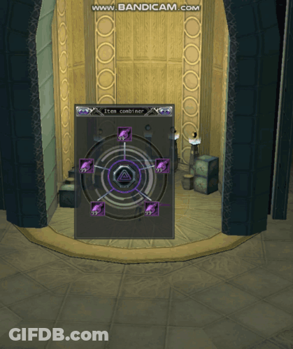 A Screenshot Of A Video Game With The Words Item Combine On The Bottom GIF