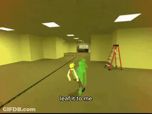 A Screenshot Of A Video Game With The Words Leaf It To Me At The Bottom GIF