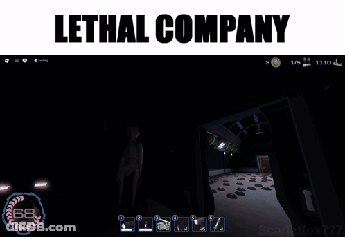 A Screenshot Of A Video Game With The Words Lethal Company Above It GIF