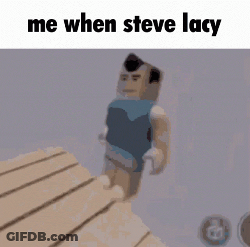 A Screenshot Of A Video Game With The Words Me When Steve Lacy At The Top GIF