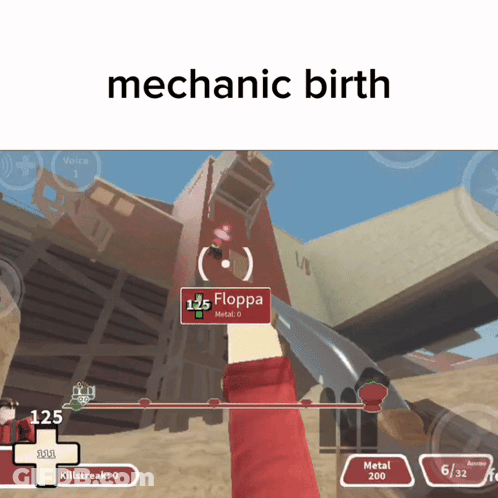 A Screenshot Of A Video Game With The Words Mechanic Birth On The Bottom GIF
