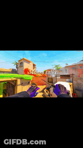 A Screenshot Of A Video Game With The Words Money Talks On It GIF
