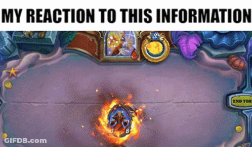 A Screenshot Of A Video Game With The Words " My Reaction To This Information " At The Top GIF