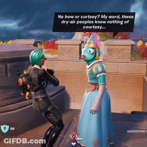 A Screenshot Of A Video Game With The Words No Bow Or Curtsey My Word These Dry-Air Peoples Know Nothing Of Courtesy GIF