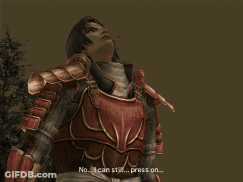 A Screenshot Of A Video Game With The Words " No I Can Still Press On " GIF