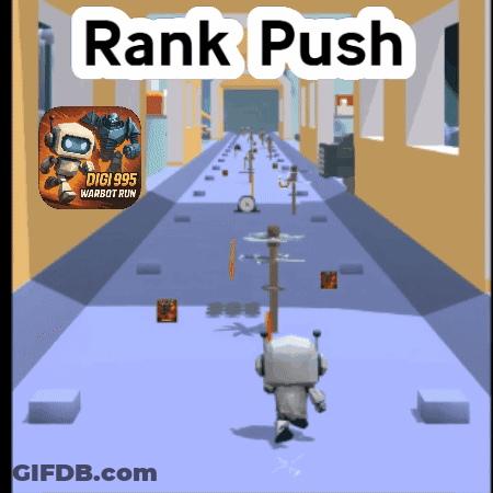 A Screenshot Of A Video Game With The Words Rank Push Above It GIF