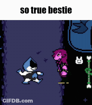 A Screenshot Of A Video Game With The Words `` So True Bestie '' GIF