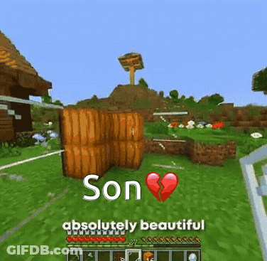 A Screenshot Of A Video Game With The Words Son Absolutely Beautiful And A Broken Heart GIF