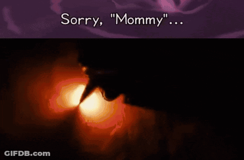 A Screenshot Of A Video Game With The Words " Sorry Mommy " GIF
