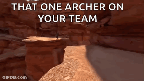 A Screenshot Of A Video Game With The Words That One Archer On Your Team GIF