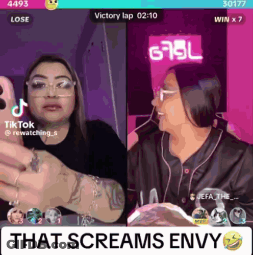 A Screenshot Of A Video Game With The Words That Screams Envy At The Bottom GIF