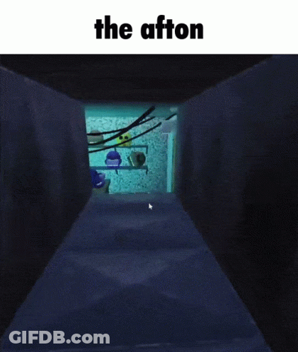 A Screenshot Of A Video Game With The Words The Afton At The Top GIF
