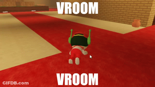 A Screenshot Of A Video Game With The Words Vroom Vroom On The Bottom GIF